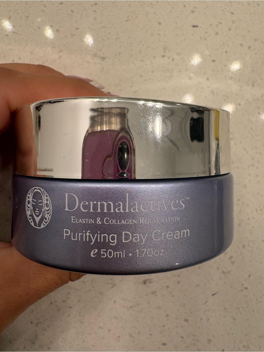 Dermalactives Purifying Day Cream — Lavender Jar